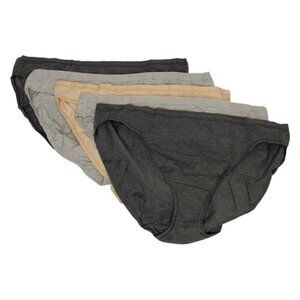 Felina Panties Ladies' Organic Cotton Stretch Bikini, 6-pack (Multi, Large)